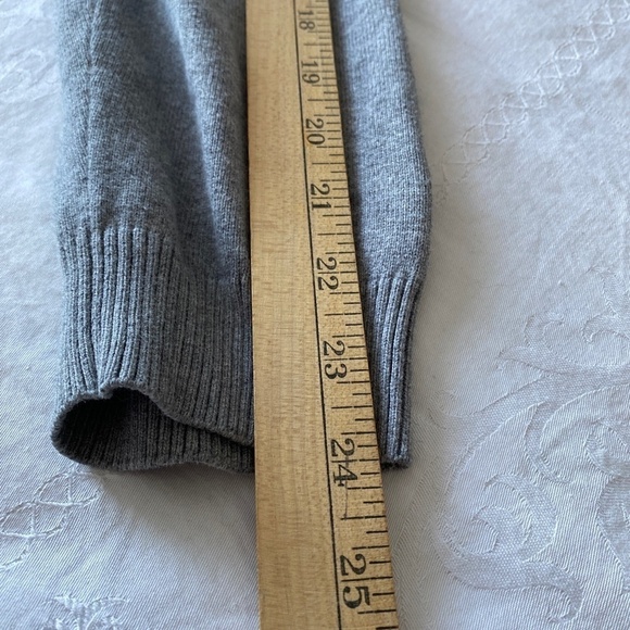 Esprit Women's Gray Diamond Argyle Pattern Long Sleeve‎ Light Sweater Size XL - Picture 4 of 6